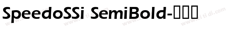 SpeedoSSi SemiBold字体转换